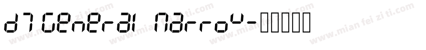 D7 General Narrow字体转换